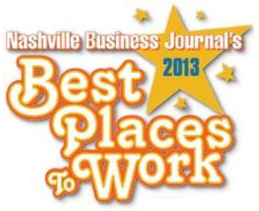 Logo of Nashville Business Journal's Best Places to Work 2013
