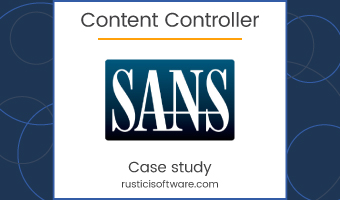 Content Controller SANS Institute case study