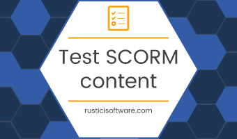 Test SCORM content