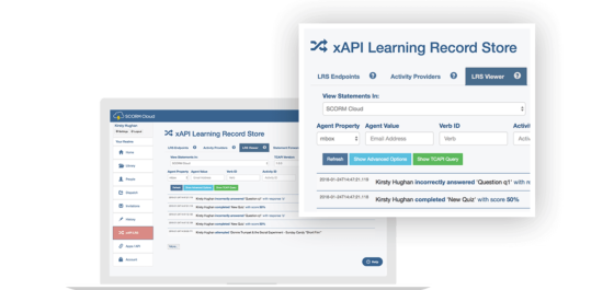 scorm cloud screenshot