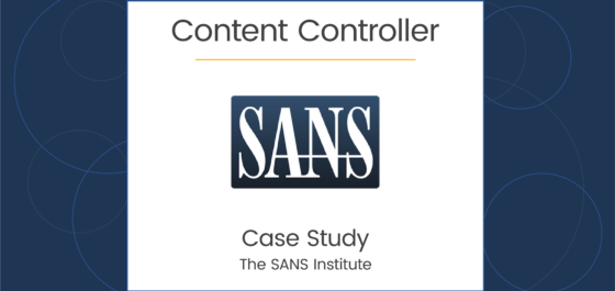 SANS Institutue Content Controller case study