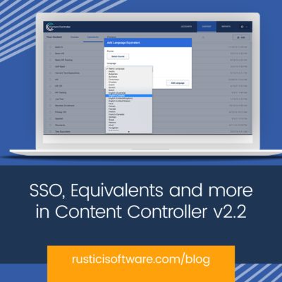 Rustici Blog SSO Equivalents and more in Content Controller v2.2