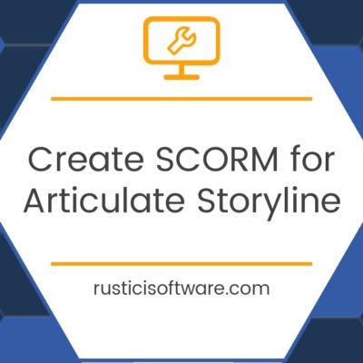 Create SCORM package for Articulate Storyline