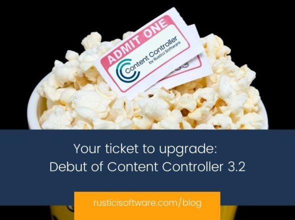 Rustici blog Your ticket to upgrade Debut of Content Controller 3.2