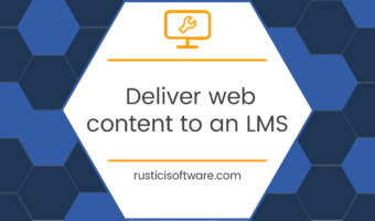 Deliver web content to an LMS