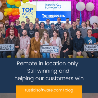 Rustici blog Remote in location only Still winning and helping our customers win