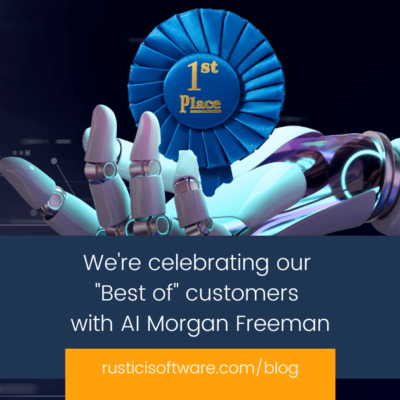 Rustici blog We're celebrating our Best of customers with AI Morgan Freeman