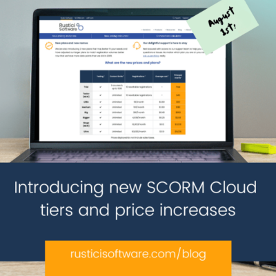 Introducing new SCORM Cloud tiers and price increases