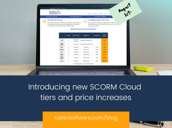 Introducing new SCORM Cloud tiers and price increases