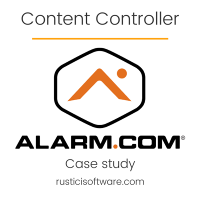 Alarm.com Content Controller case study