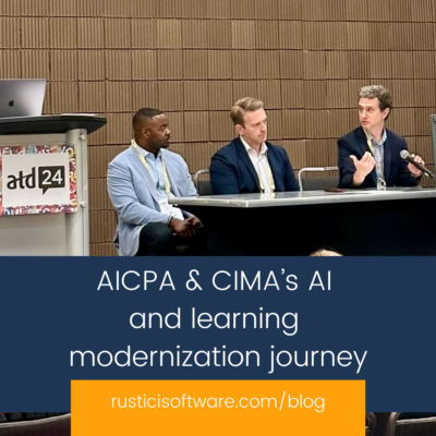 AICPA & CIMA talk AI and Rustici Software's Content Controller during ATD 2024