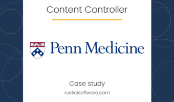 Penn Medicine content controller case study