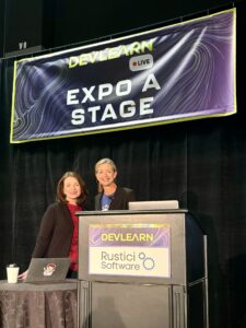 Cindy and Tammy at DevLearn 2024