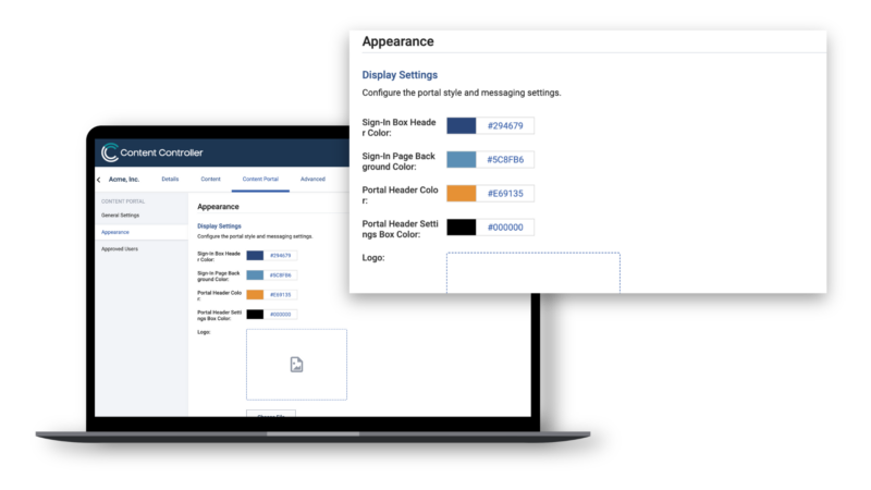 content portal branding