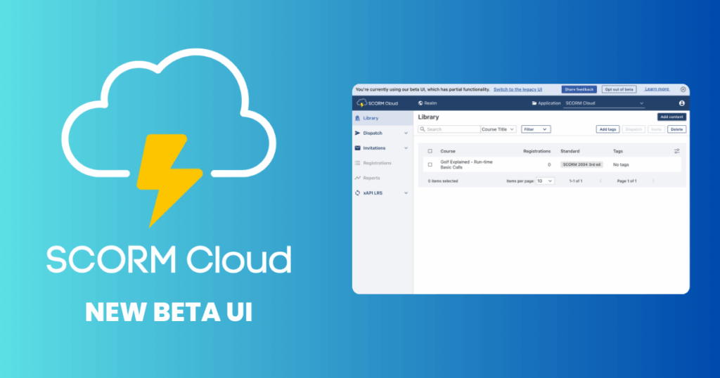 SCORM Cloud: Test, Play and Distribute eLearning