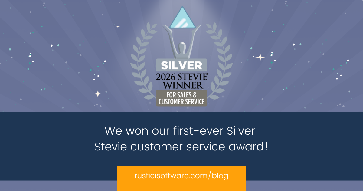 We won our first-ever Silver Stevie customer service award!