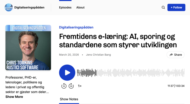 Digitaliseringspådden podcast with Chris Tompkins