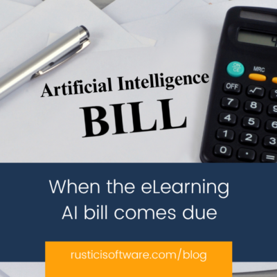 When the eLearning AI bill comes due blog